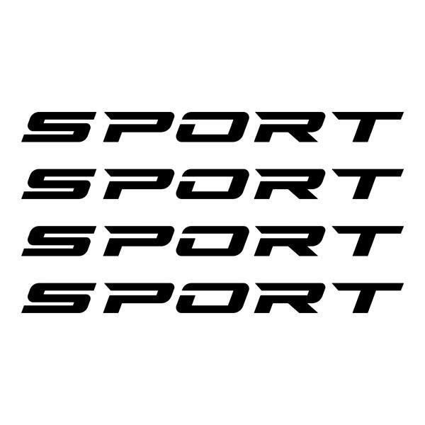 Aufkleber: SPORT Felgenaufkleber (4er-Set)