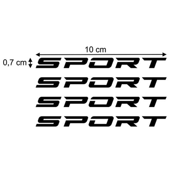 Aufkleber: Set 4X Sport