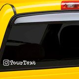 Aufkleber: Personalisiertes Auto Instagram 2