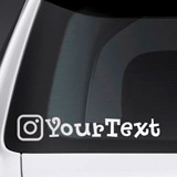 Aufkleber: Personalisiertes Auto Instagram 3