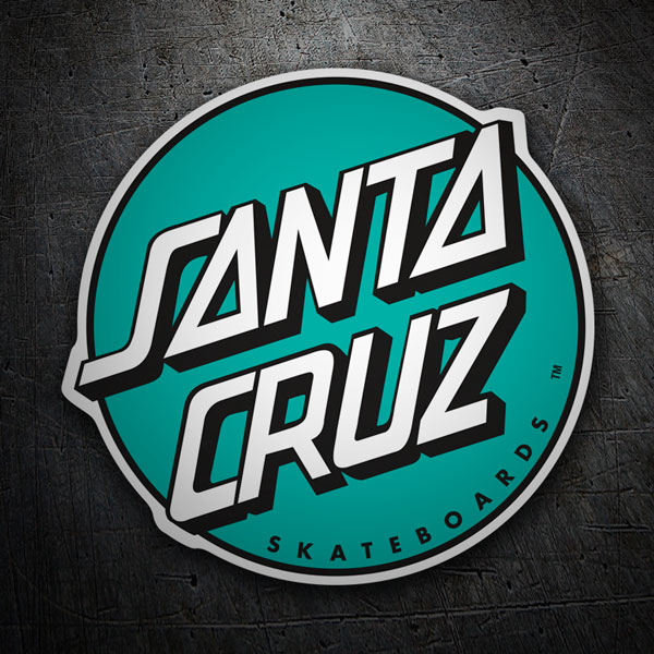 Aufkleber: Santa Cruz Mintgrüner
