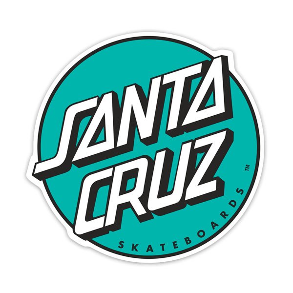 Aufkleber: Santa Cruz Mintgrüner