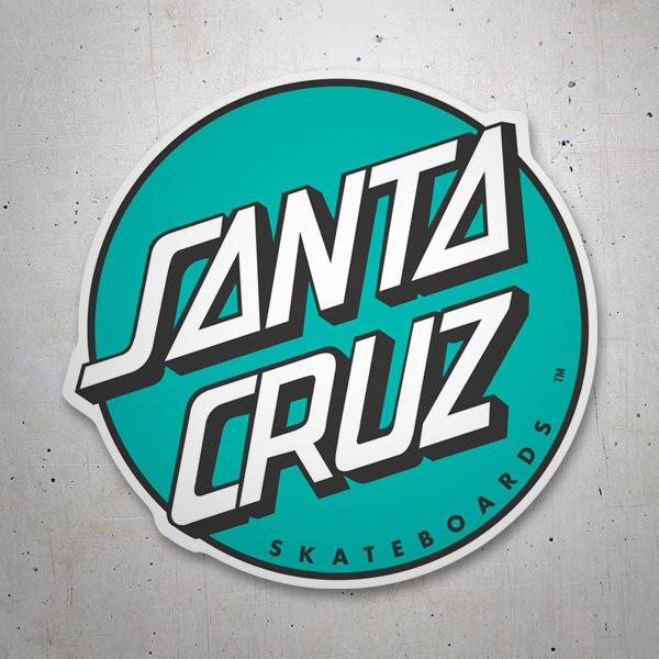 Aufkleber: Santa Cruz Mintgrüner
