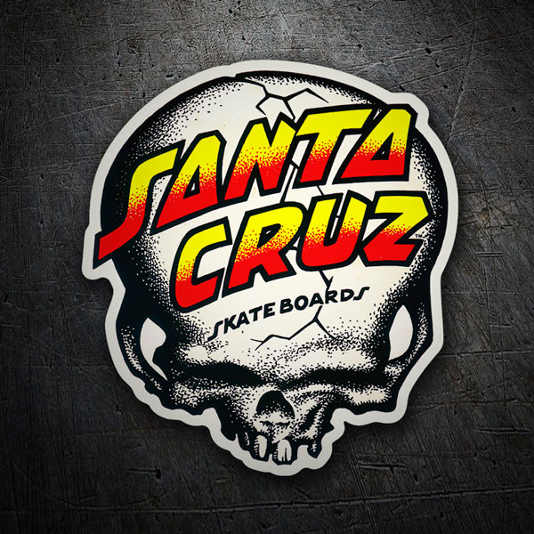Aufkleber: Santa Cruz Schädel