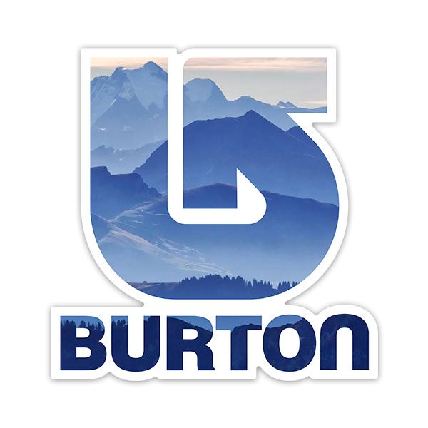 Aufkleber: Burton Berge