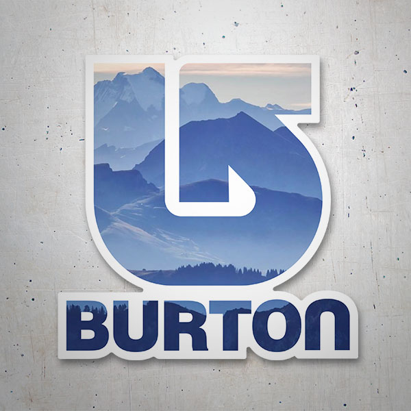 Aufkleber: Burton Berge