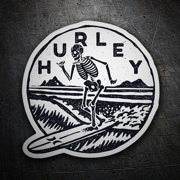 Aufkleber: Hurley Surfer