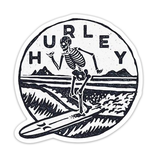 Aufkleber: Hurley Surfer