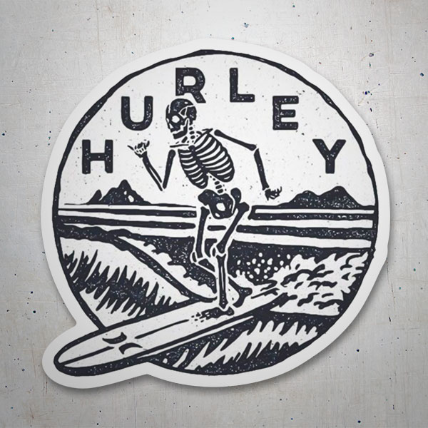 Aufkleber: Hurley Surfer