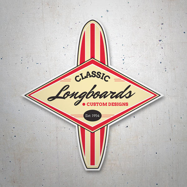 Aufkleber: Surf Classic Longboards