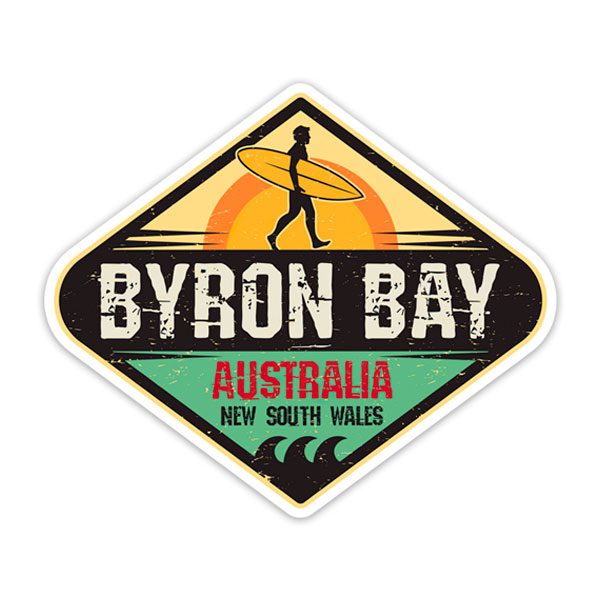 Aufkleber: Surf Byron Bay Australia