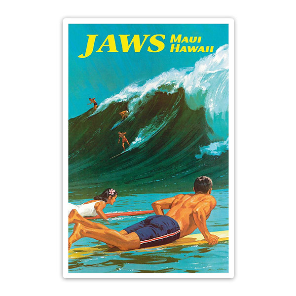 Aufkleber: Jaws Maui Hawaii