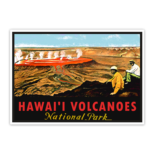 Aufkleber: Hawai Volcanoes