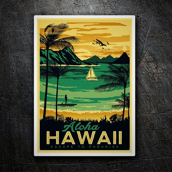 Aufkleber: Aloha Hawaii