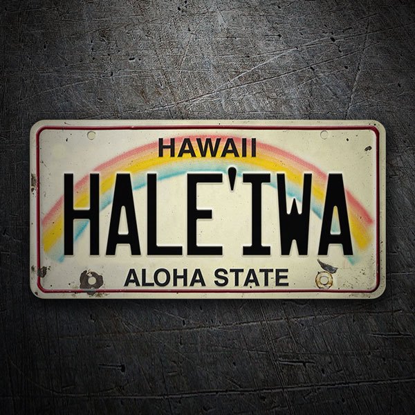 Aufkleber: Haleiwa Aloha State