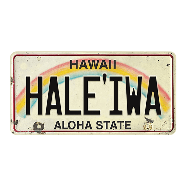 Aufkleber: Haleiwa Aloha State