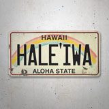 Aufkleber: Haleiwa Aloha State 3