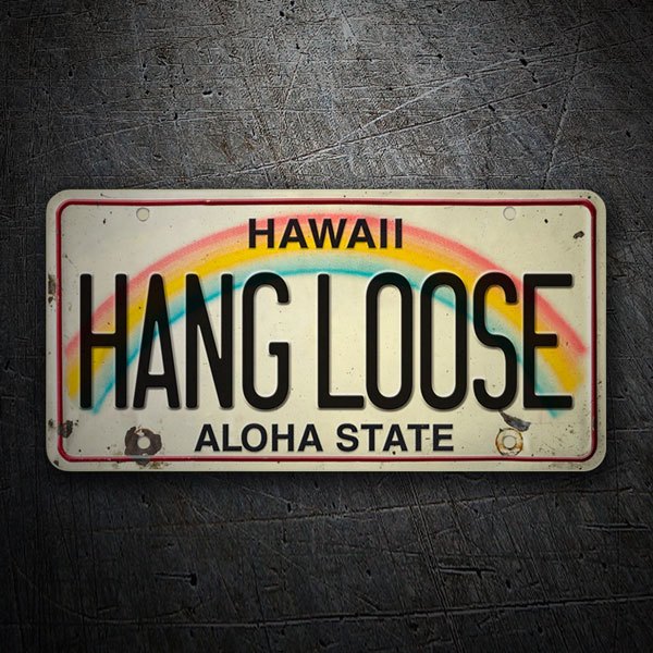 Aufkleber: Hang Loose Aloha State