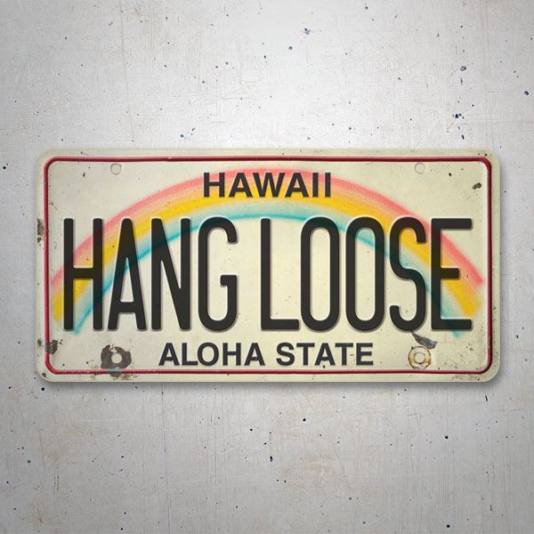 Aufkleber: Hang Loose Aloha State