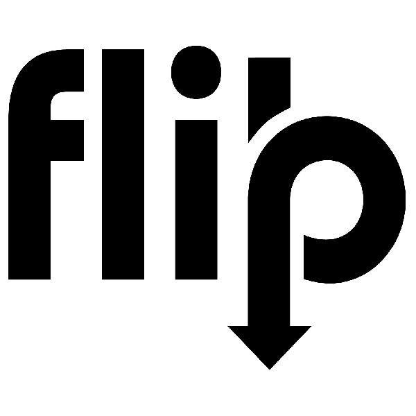 Aufkleber: Flip Pfeil