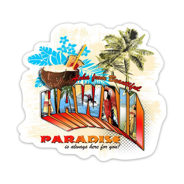 Aufkleber: Hawaii Paradise