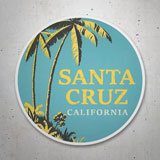 Aufkleber: Santa Cruz Kalifornien Palmen 3