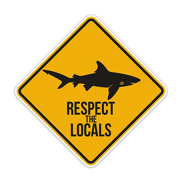 Aufkleber: Respect the Locals
