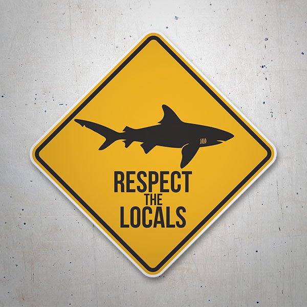 Aufkleber: Respect the Locals