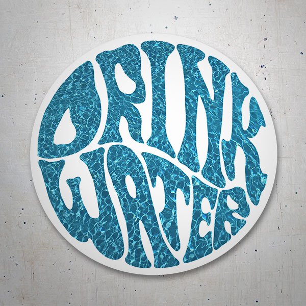 Aufkleber: Drink Water