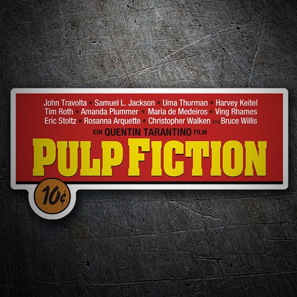 Aufkleber: Pulp Fiction Vertrieb