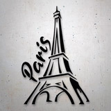 Aufkleber: Pariser Eiffelturm 2