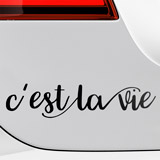 Aufkleber: C'est la vie 3