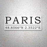 Aufkleber: Pariser Koordinaten 3
