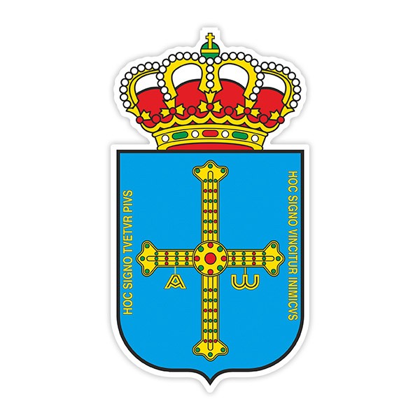Aufkleber: Wappen von Asturien