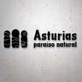 Aufkleber: Asturien, Naturparadies, Slogan 2