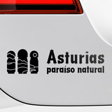 Aufkleber: Asturien, Naturparadies, Slogan 3