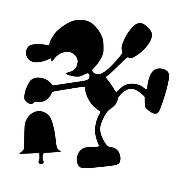Aufkleber: Mr Game and Watch