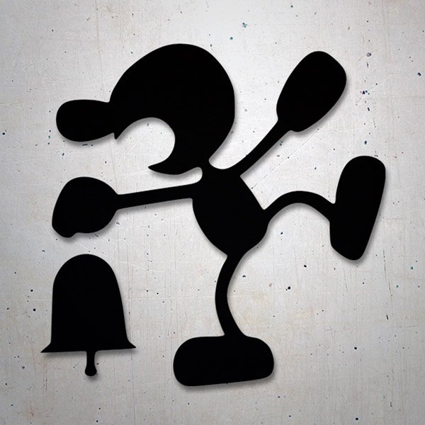 Aufkleber: Mr Game and Watch