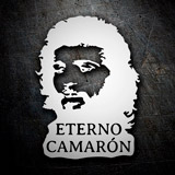 Aufkleber: Silhouette de Camar&oacute;n con Texto 3