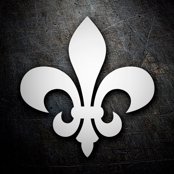 Aufkleber: Fleur de Lis-Emblem