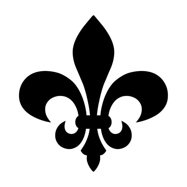 Aufkleber: Fleur de Lis-Emblem