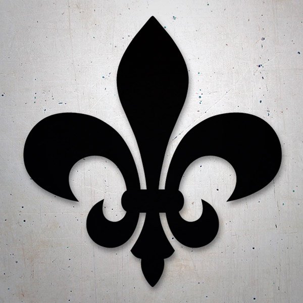 Aufkleber: Fleur de Lis-Emblem