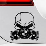 Aufkleber: Schädel BMW 2