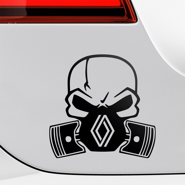 Aufkleber: Schädel Renault
