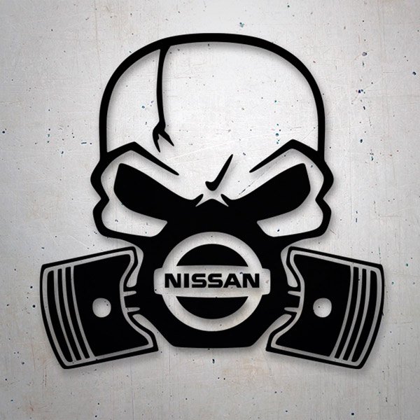 Aufkleber: Schädel Nissan