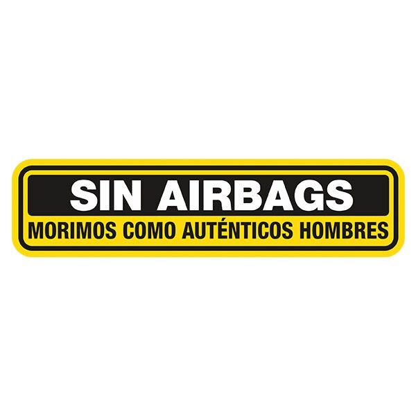 Aufkleber: Keine Airbags