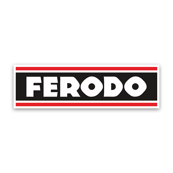 Aufkleber: Ferodo Logo mit Prominenten Buchstaben