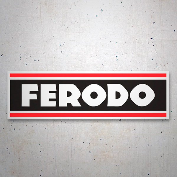 Aufkleber: Ferodo Logo mit Prominenten Buchstaben