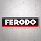 Aufkleber: Ferodo Logo mit Prominenten Buchstaben 3