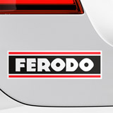 Aufkleber: Ferodo Logo mit Prominenten Buchstaben 4